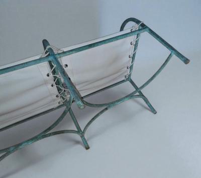 Robert Lewis Robert Lewis Copper Tube Settee Santa Barbara Studio CA 1940s