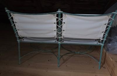 Robert Lewis Robert Lewis Copper Tube Settee Santa Barbara Studio CA 1940s