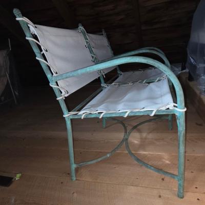 Robert Lewis Robert Lewis Copper Tube Settee Santa Barbara Studio CA 1940s