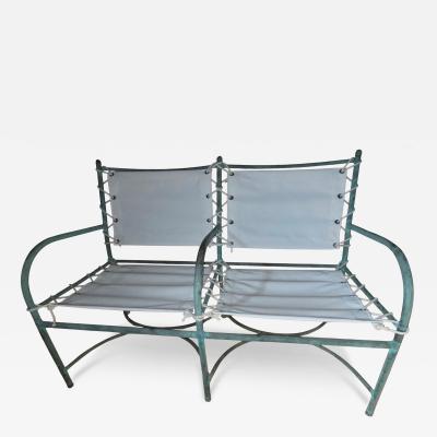 Robert Lewis Robert Lewis Copper Tube Settee Santa Barbara Studio CA 1940s