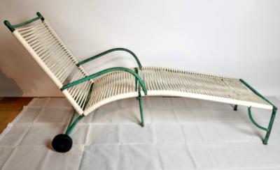 Robert Lewis Robert Lewis Early Copper Chaise Lounge Center Brace Santa Barbara CA 1930s