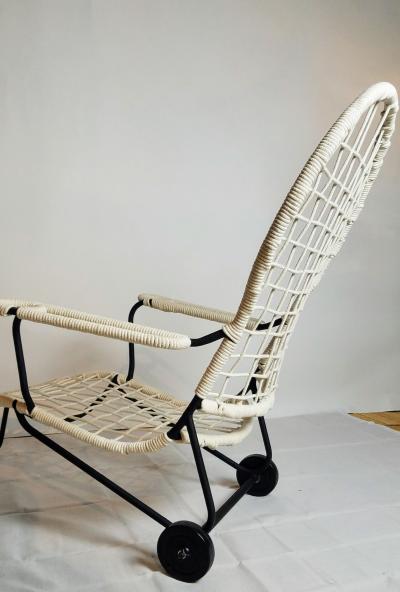 Robert Lewis Robert Lewis Rare Type Outdoor Chaise Santa Barbara CA 1930s