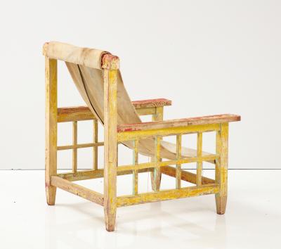 Robert Mallet Stevens Robert Mallet stevens Hammock Chair France 1925 Original Canvas Paint