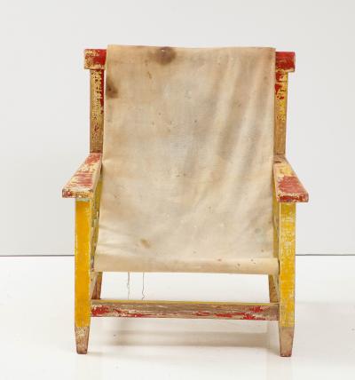 Robert Mallet Stevens Robert Mallet stevens Hammock Chair France 1925 Original Canvas Paint