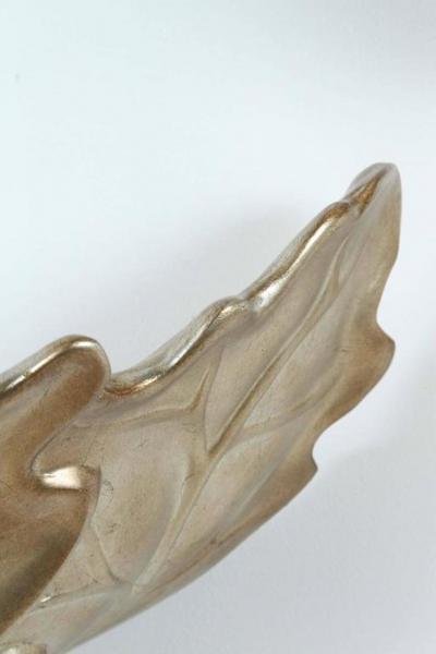 Robert Marcius 1980s Pair of Large Glazed Silver Leaf Sconces by Robert Marcius