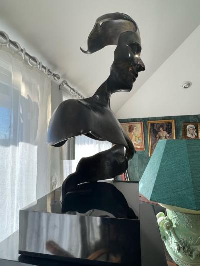 Robert Marcus AMAZING MODERNIST BRONZE TORSO BY ROBERT MARCUS
