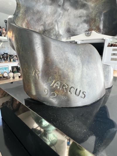 Robert Marcus AMAZING MODERNIST BRONZE TORSO BY ROBERT MARCUS