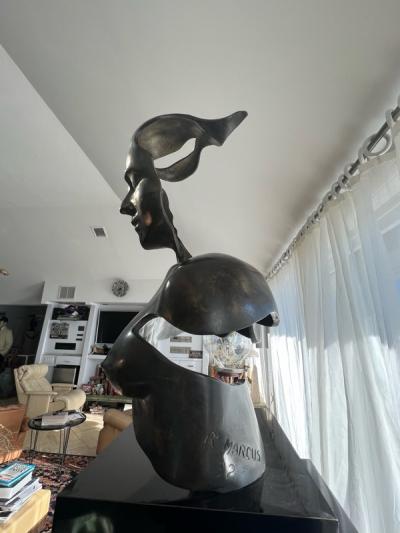 Robert Marcus AMAZING MODERNIST BRONZE TORSO BY ROBERT MARCUS