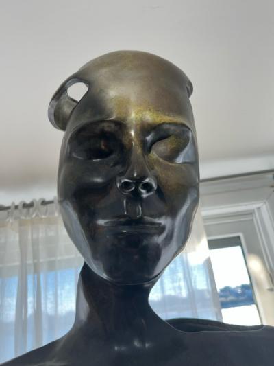 Robert Marcus AMAZING MODERNIST BRONZE TORSO BY ROBERT MARCUS