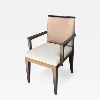 Robert Marinelli Art Deco Style Robert Marinelli Leather Arm Chair