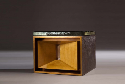 Robert Marinelli SET OF TWO ASPECTUAL COCKTAIL TABLE