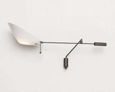 Robert Mathieu Swivel wall sconce with pendulum arm by Robert Mathieu circa 1957 1958