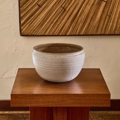 Robert Maxwell 1960s Robert Maxwell Hand Thrown Speckle Glazed Flower Stoneware Pot