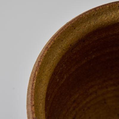 Robert Maxwell 1960s Robert Maxwell Hand Thrown Thumbprint Stoneware Pot