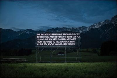 Robert Montgomery Loegang Poem Austrian Alps 2015