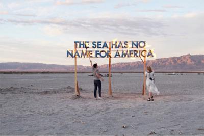 Robert Montgomery Salton Sea Fire Poem 2018