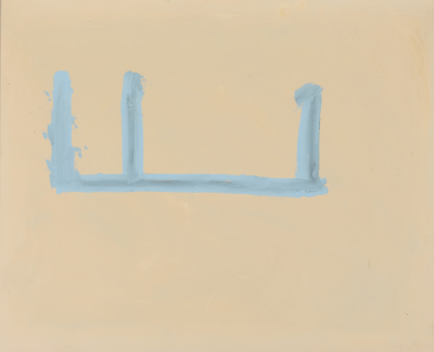 Robert Motherwell Open 126 In Beige with Blue 1970