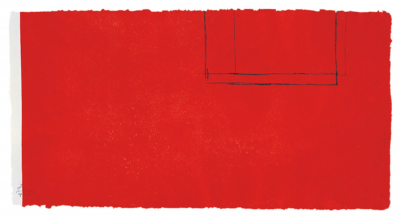 Robert Motherwell Red Open with White Line 1979