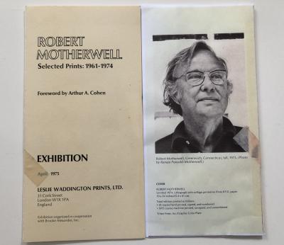 Robert Motherwell Robert Motherwell Lithograph and Collage Prints Signed in Pencil