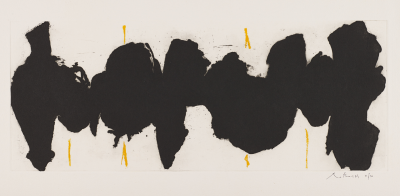 Robert Motherwell Running Elegy II Yellow State 1983