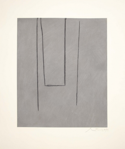 Robert Motherwell Slate Gray Pintura 1975