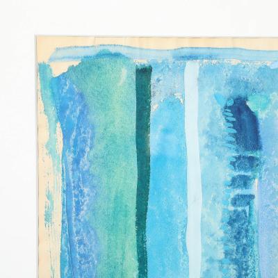 Robert Natkin Mid Century Modernist Watercolor Gouache Painting by Robert Natkin