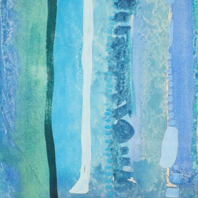 Robert Natkin Mid Century Modernist Watercolor Gouache Painting by Robert Natkin