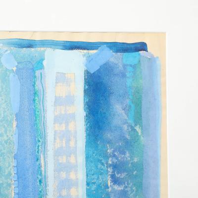 Robert Natkin Mid Century Modernist Watercolor Gouache Painting by Robert Natkin