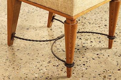 Robert Paveau Robert Paveau documented set of 4 chicest high back chairs