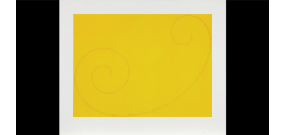 Robert Peter Mangold Curled Yellow Figure 2002