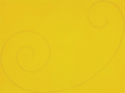 Robert Peter Mangold Curled Yellow Figure 2002