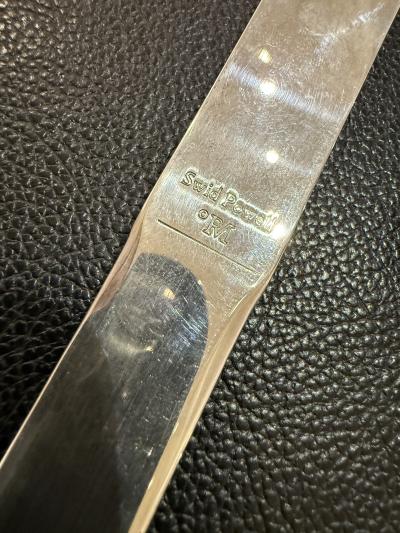 Robert Peter Mangold Robert Mangold for Swid Powell Letter Opener 1980s Signed
