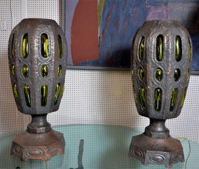Robert Phandeve Awesome pair of lamps attributed to Robert Phandeve