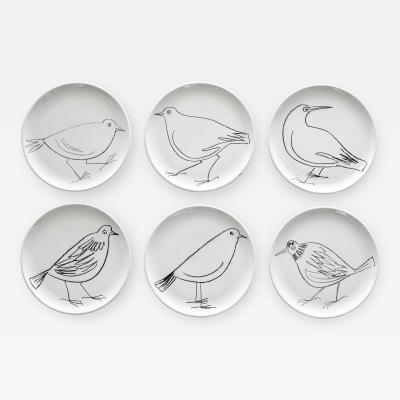 Robert Picault ROBERT PICAULT SET OF 6 BIRD PLATES