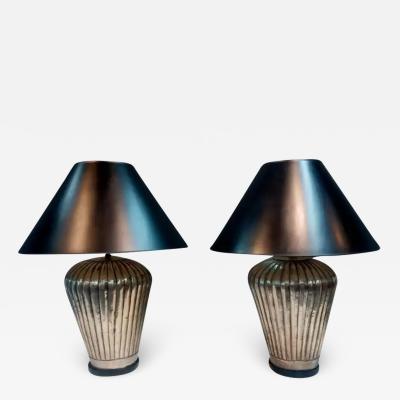 Robert Scott Style of J Robert Scott Pair of Stylish Table Lamps Mid Century Post Modern Era