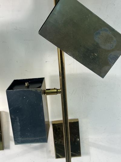 Robert Sonneman Sonneman Lighting MODERNIST CHROME BRASS SIX LIGHT SCONCES