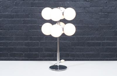 Robert Sonneman Sonneman Lighting Robert Sonneman Sputnik Space Age Chrome Orb Table Lamp