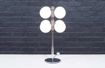 Robert Sonneman Sonneman Lighting Robert Sonneman Sputnik Space Age Chrome Orb Table Lamp