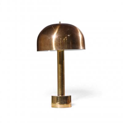 Robert Sonneman Sonneman Lighting Robert Sonneman for Laurel Mid Century Brass Dome Table Lamp Pair