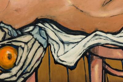 Robert Springfels American Contemporary Oil on Canvas Titled Composition 35 