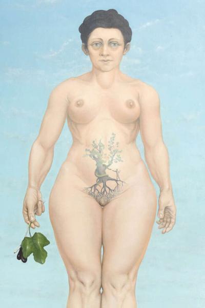 Robert Springfels Oil on Canvas Figurative Painting Titled Female 1970 