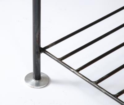 Robert Stilin Steel Side Table Night Stand Robert Stilin LLC Contemporary