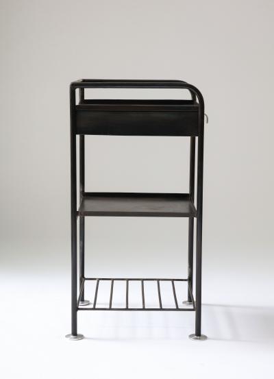 Robert Stilin Steel Side Table Night Stand Robert Stilin LLC Contemporary