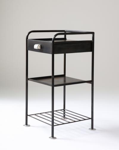 Robert Stilin Steel Side Table Night Stand Robert Stilin LLC Contemporary