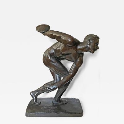 Robert Tait McKenzie Bronze Discus Thrower by Robert Tait McKenzie 1867 1938 