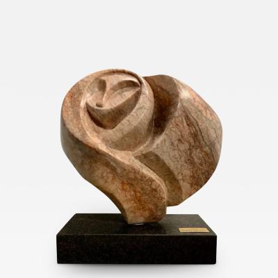 Robert Thornley Marble Sculpture The Caress by Arizona Artist Robert Thornley Midcentury