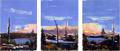 Robert Valdes Landscape Triptych