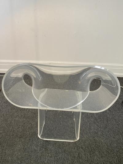 Robert Van Horn RARE ROBERT VAN HORN LUCITE RIBBON LOUNGE CHAIR