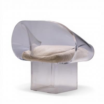 Robert Van Horn Robert Van Horn Mid Century Lucite Ribbon Chair