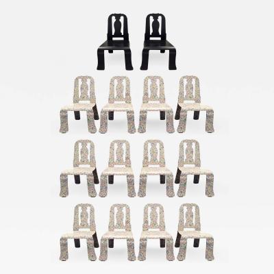 Robert Venturi Rare Robert Venturi Set of 14 Queen Anne Chairs for Knoll circa 1984 signed 